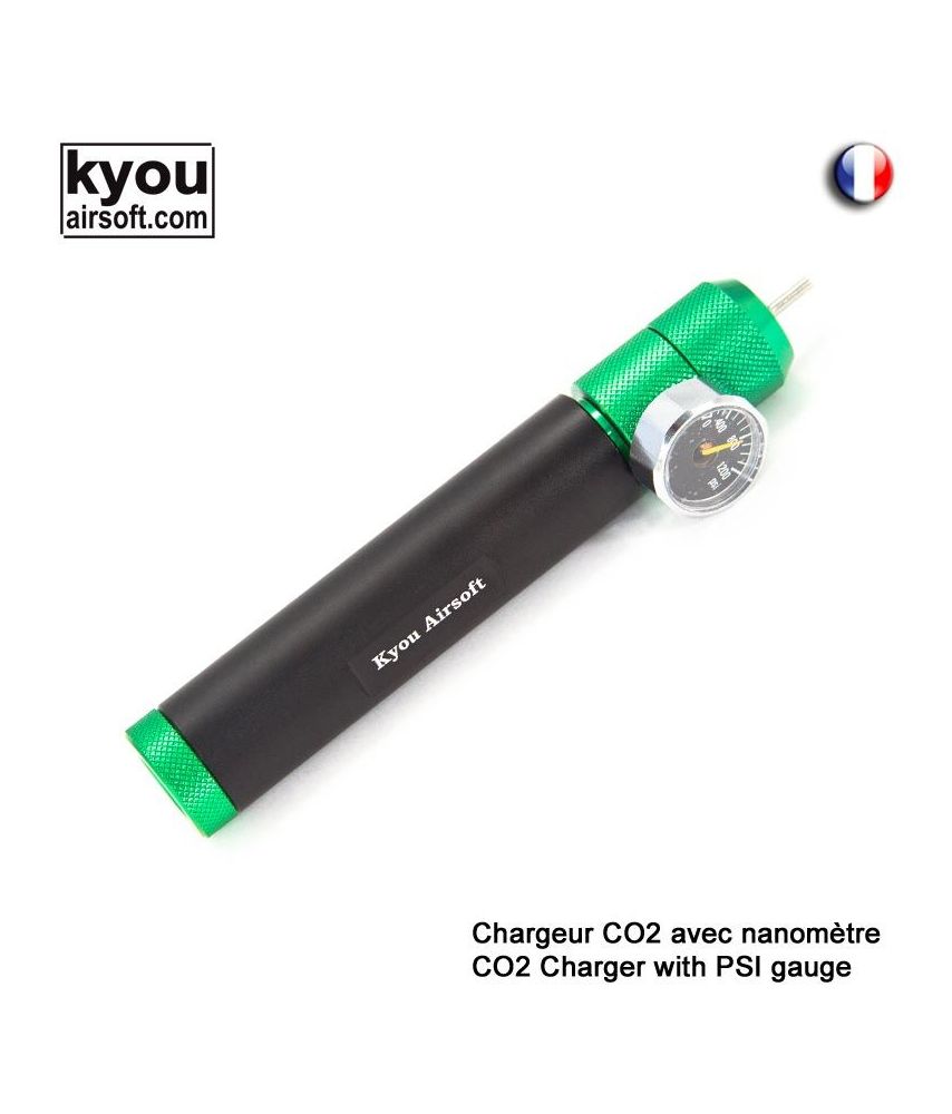 Chargeur CO2 avec manomètre