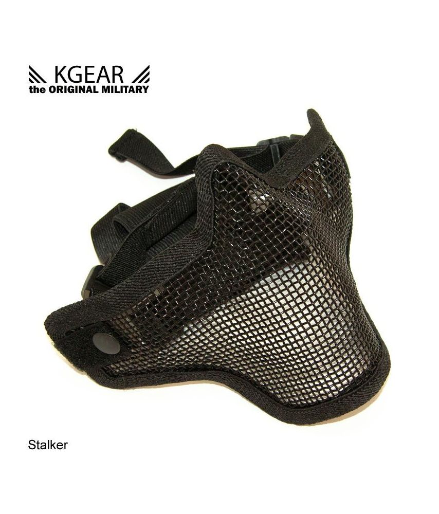 Bas de masque Stalker double sangle - Noir