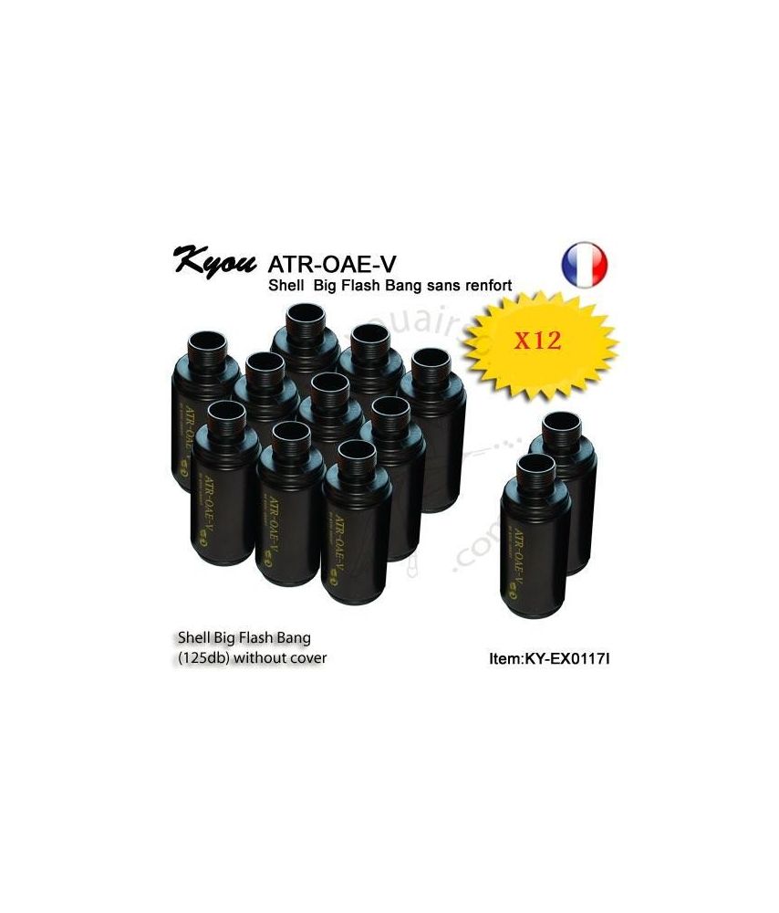 Coque type Flash Bang 105dB pour grenade ATR-OAE-V - lot de 12